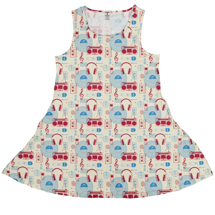 Music Paraphernalia Dress Geek Nerd 0925 Design by Tobe Fonseca FLOW DESC WRITING