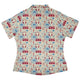 Music Paraphernalia Curvy Button Up Shirt Geek Nerd 0925 All Adult Button Up Shirts Design by Tobe Fonseca