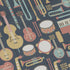 Musical Instruments Long Sleeve Button Up Shirt Geek Nerd adult sizing FLOW DESC WRITING music print