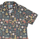Musical Instruments Curvy Button Up Shirt Geek Nerd music print women