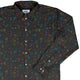 Musical Rainbow Notes Black Long Sleeve Button Up Shirt Geek Nerd adult sizing FLOW DESC WRITING music print