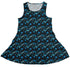 Dnd Mystic Blue Dragons Dress Geek Nerd Designs by Nathan dnd & rpg print lx - C