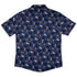 Mystic Cloud Cats Blue Button Up Shirt Back