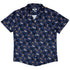 Mystic Cloud Cats Blue Button Up Shirt Hawaiian Front