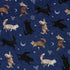 Mystic Cloud Cats Blue Button Up Shirt Pocket