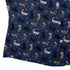 Mystic Cloud Cats Blue Curvy Button Up Shirt womens corner