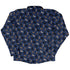 Mystic Cloud Cats Blue Long Sleeve Button Up Shirt back