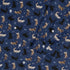 Mystic Cloud Cats Blue Long Sleeve Button Up Shirt sleeve close
