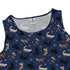 Mystic Cloud Cats Blue Sleeveless Dress close front
