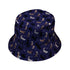 Mystic Cloud Cats Purple Bucket Hat Black Stitching