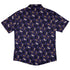 Mystic Cloud Cats Purple Button Up Shirt Back