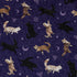 Mystic Cloud Cats Purple Button Up Shirt Pocket