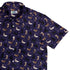 Mystic Cloud Cats Purple Button Up Shirt Top Corner