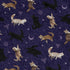 Mystic Cloud Cats Purple Long Sleeve Button Up Shirt pocket
