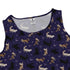 Mystic Cloud Cats Purple Sleeveless Dress close front