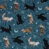 Mystic Cloud Cats Teal Button Up Shirt Pocket