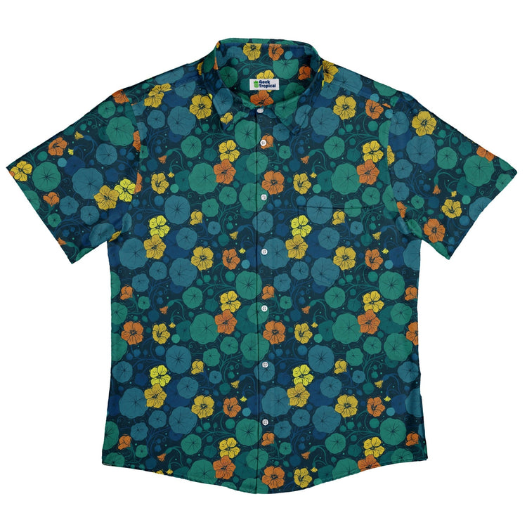 Nasturtium Button Up Shirt Geek Nerd 0925 adult sizing All Adult Button Up Shirts