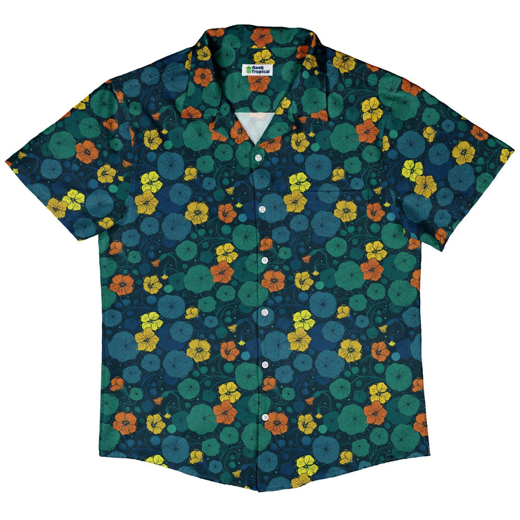 Nasturtium Button Up Shirt Geek Nerd 0925 adult sizing All Adult Button Up Shirts