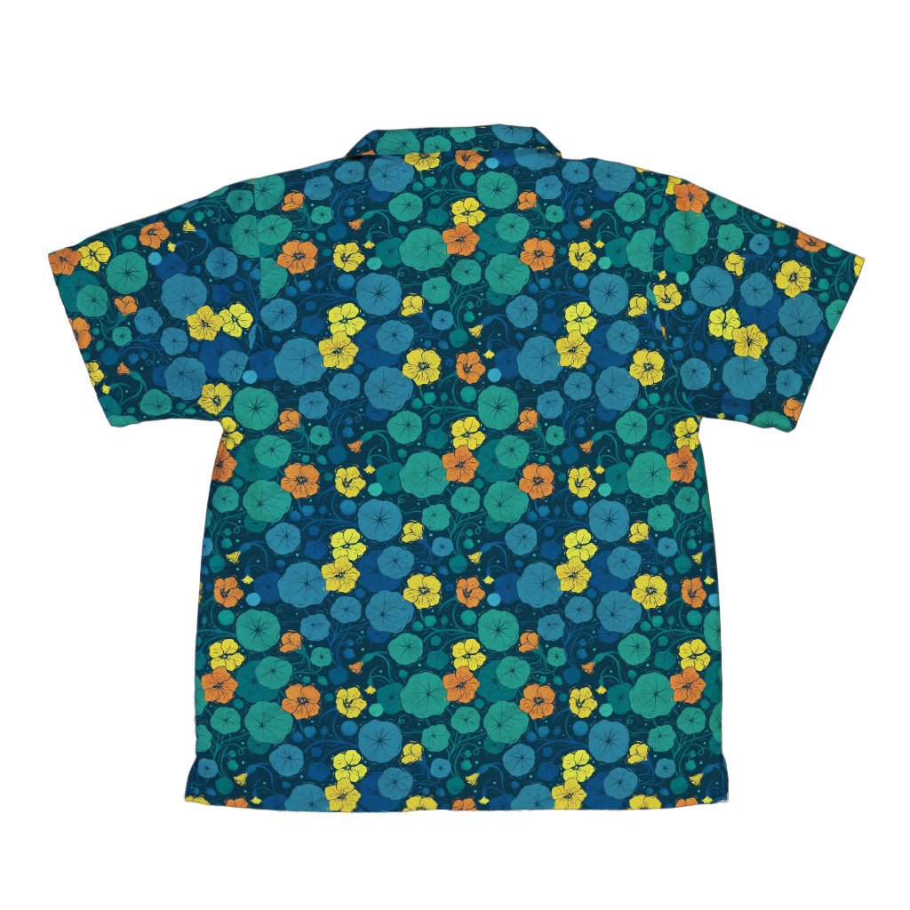Nasturtium Youth Hawaiian Shirt Geek Nerd 0925 Botany Print Design by Episodic