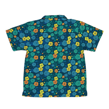 Nasturtium Youth Hawaiian Shirt Geek Nerd 0925 Botany Print Design by Episodic