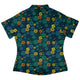 Nasturtium Curvy Button Up Shirt Geek Nerd 0925 All Adult Button Up Shirts Botany Print