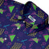 Neon Retro Dice Button Up Shirt Geek Nerd adult sizing Design by Heather Davenport dnd & rpg print