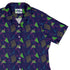 Neon Retro Dice Curvy Button Up Shirt 1