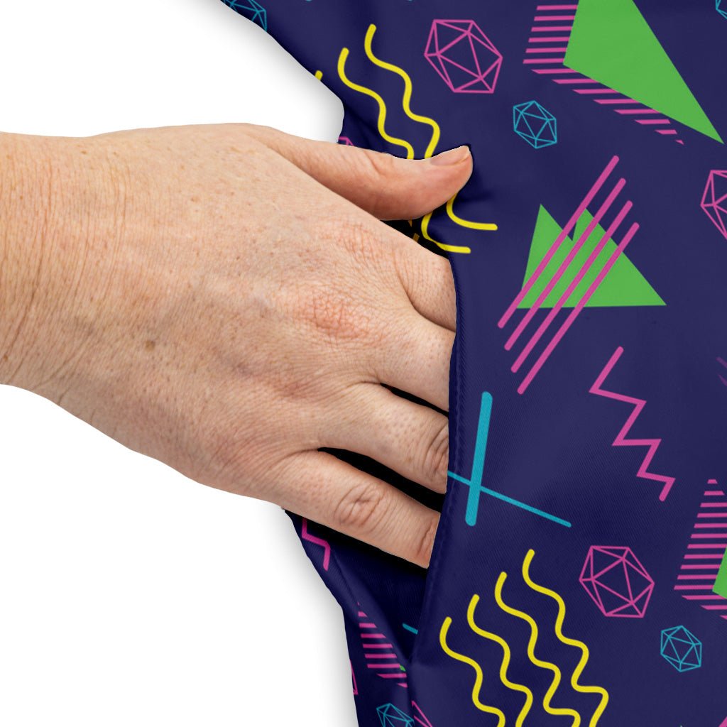 Neon Retro Dice Dress Geek Nerd Design by Heather Davenport dnd & rpg print lx - C
