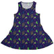 Neon Retro Dice Dress Geek Nerd Design by Heather Davenport dnd & rpg print lx - C