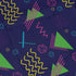 Neon Retro Dice Long Sleeve Button Up Shirt Geek Nerd adult sizing Design by Heather Davenport dnd & rpg print