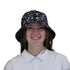 Nerdy Doodles Black Bucket Hat Geek Nerd board game print Design by Zirkus Design dnd & rpg print