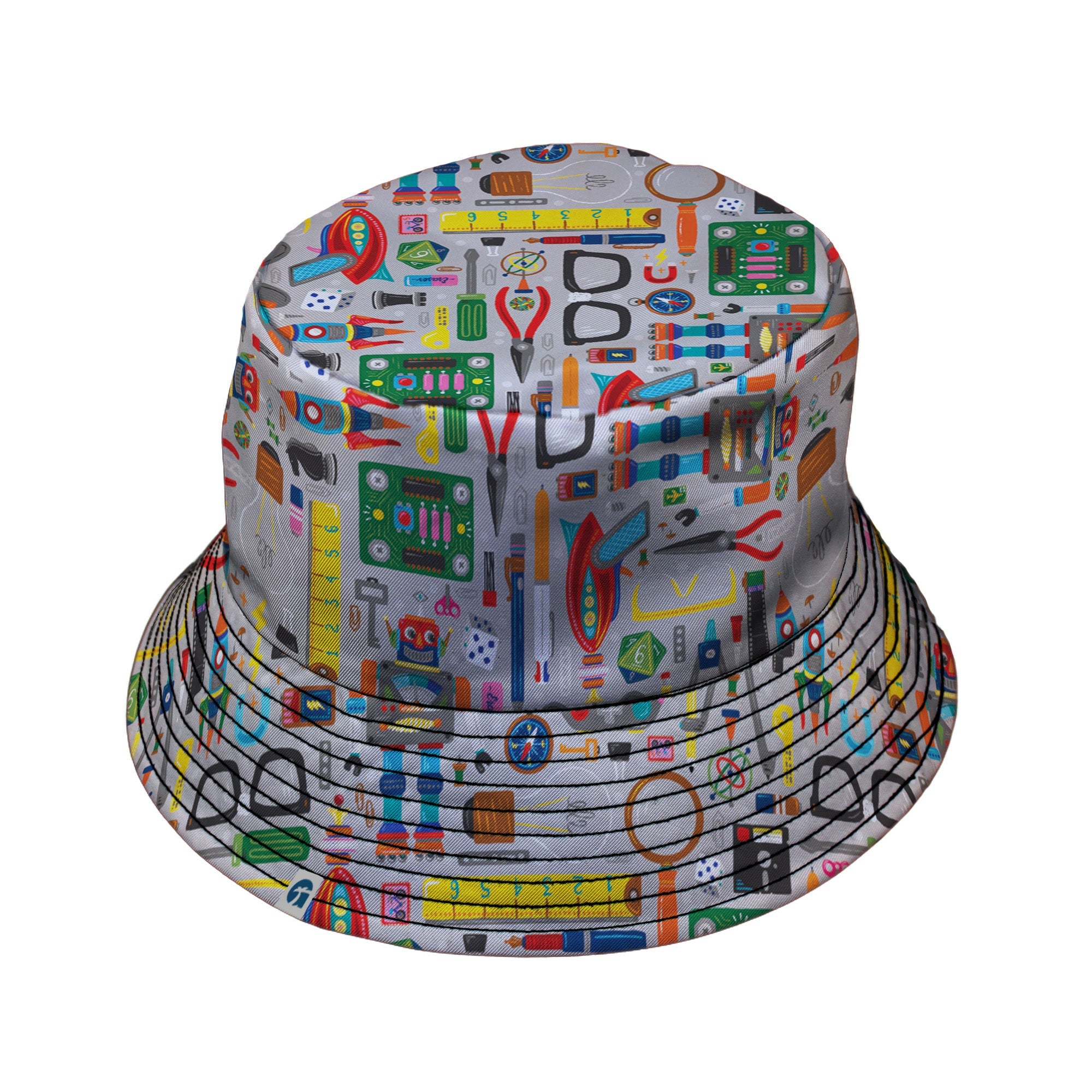Nerdy Toys Bucket Hat Geek Nerd board game print Design by Zirkus Design dnd & rpg print
