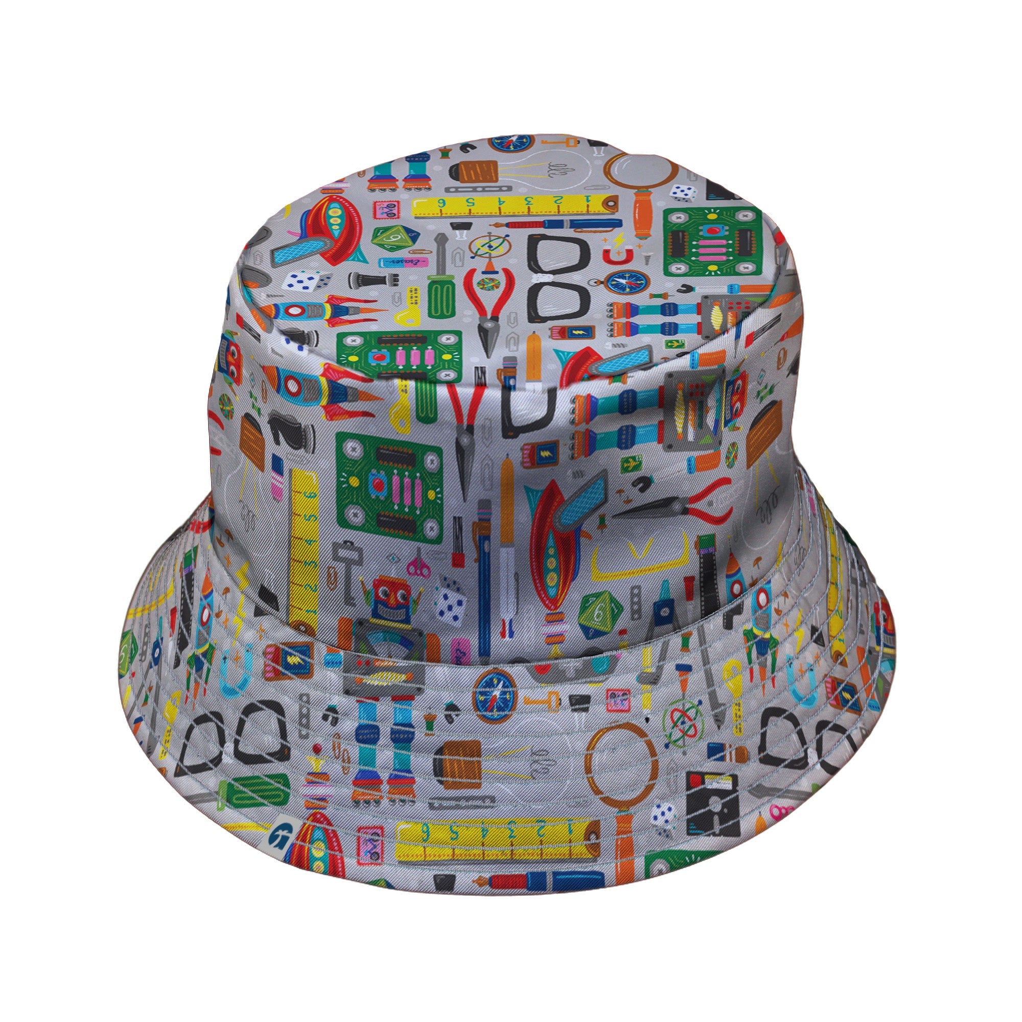 Nerdy Toys Bucket Hat Geek Nerd board game print Design by Zirkus Design dnd & rpg print