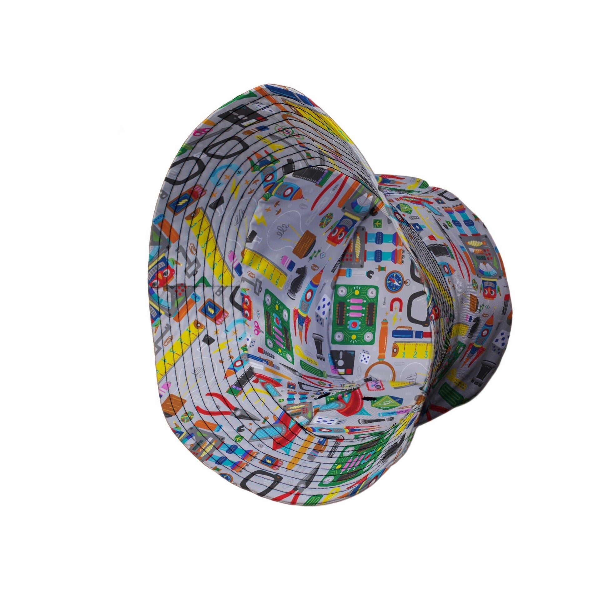 Nerdy Toys Bucket Hat Geek Nerd board game print Design by Zirkus Design dnd & rpg print