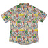 Nerdy Toys Button Up Shirt Geek Nerd adult sizing board game print Design by Zirkus Design