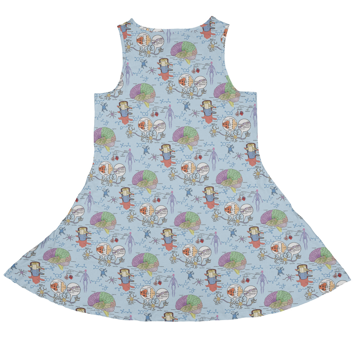Neurotransmit Things Sleeveless Dress back