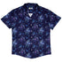Nocturne Blue Blooms Button Up Shirt Hawaiian Front