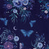 Nocturne Blue Blooms Button Up Shirt Pocket
