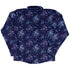 Nocturne Blue Blooms Long Sleeve Button Up Shirt back