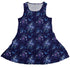 Nocturne Blue Blooms Sleeveless Dress front