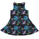 Northern Lights Wonder Dress Geek Nerd 0925 Botany Print Designs by Nathan