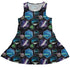 Northern Lights Wonder Dress Geek Nerd 0925 Botany Print Designs by Nathan