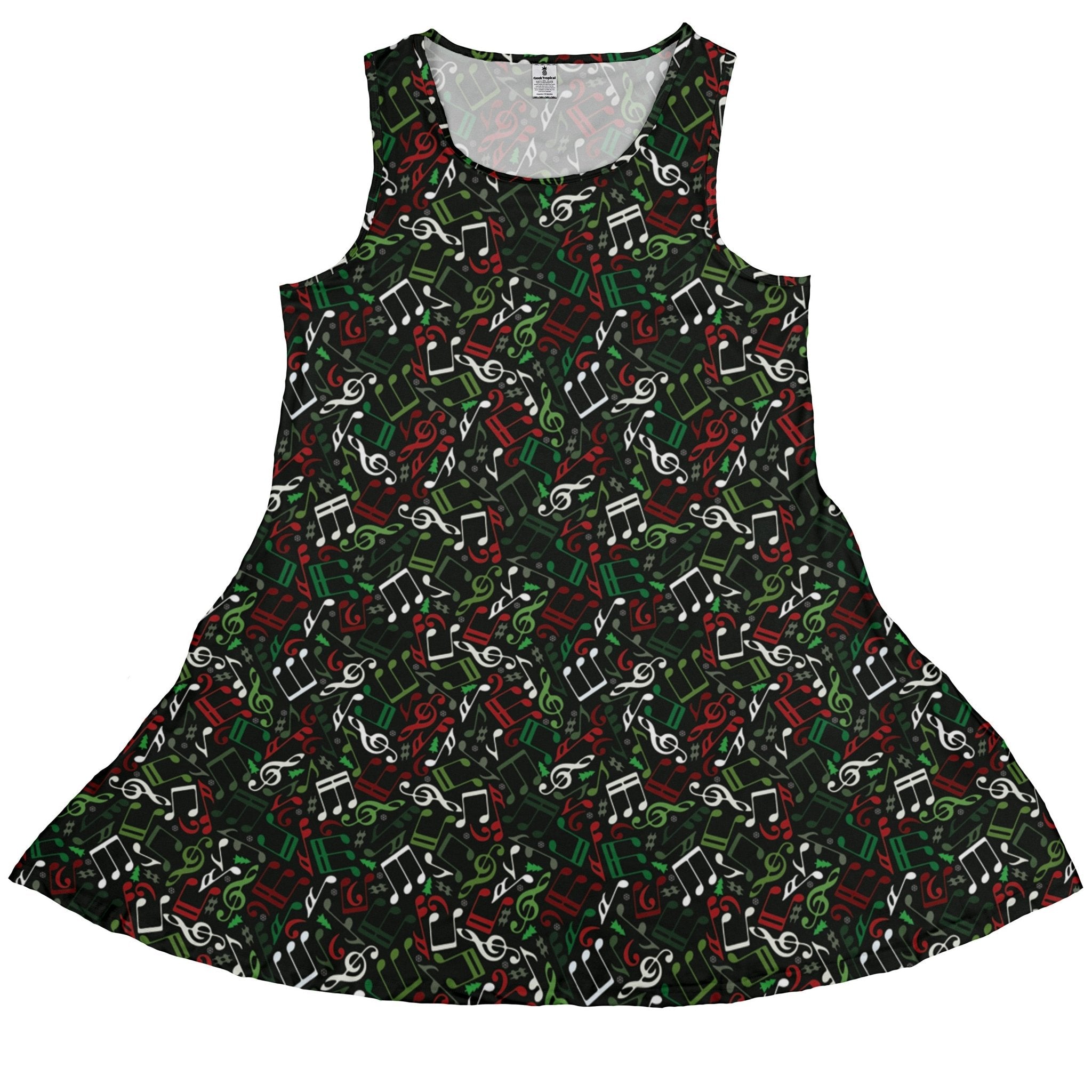 O Christmas Tree Music Notes Dress Geek Nerd Christmas Print lx - C q4