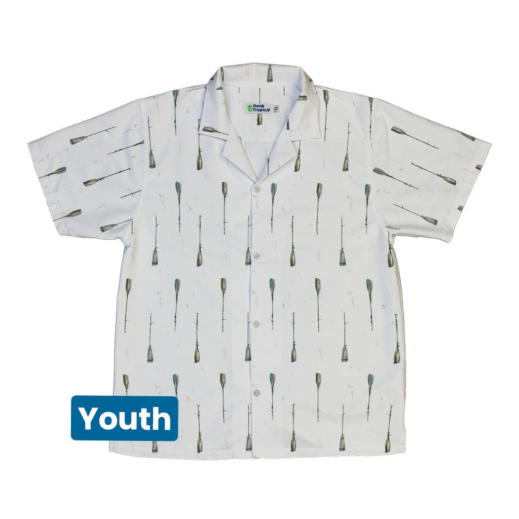 Oars Rowing Youth Hawaiian Shirt Geek Nerd Design by Vlad Mel Marine biology q4