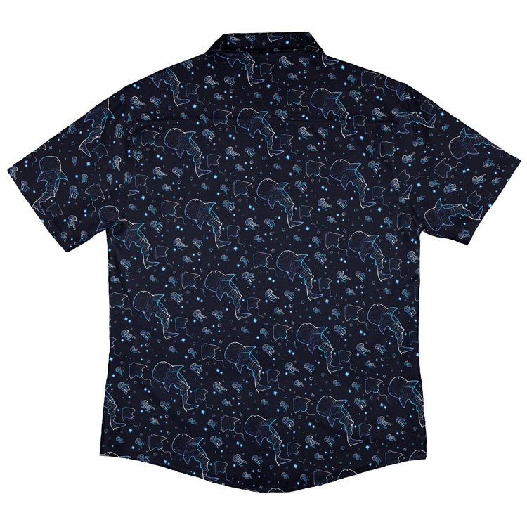 Ocean Giants Button Up Shirt Geek Nerd adult sizing animal patterns Design by Ardi Tong