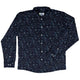 Ocean Giants Long Sleeve Button Up Shirt Geek Nerd adult sizing animal patterns Design by Ardi Tong