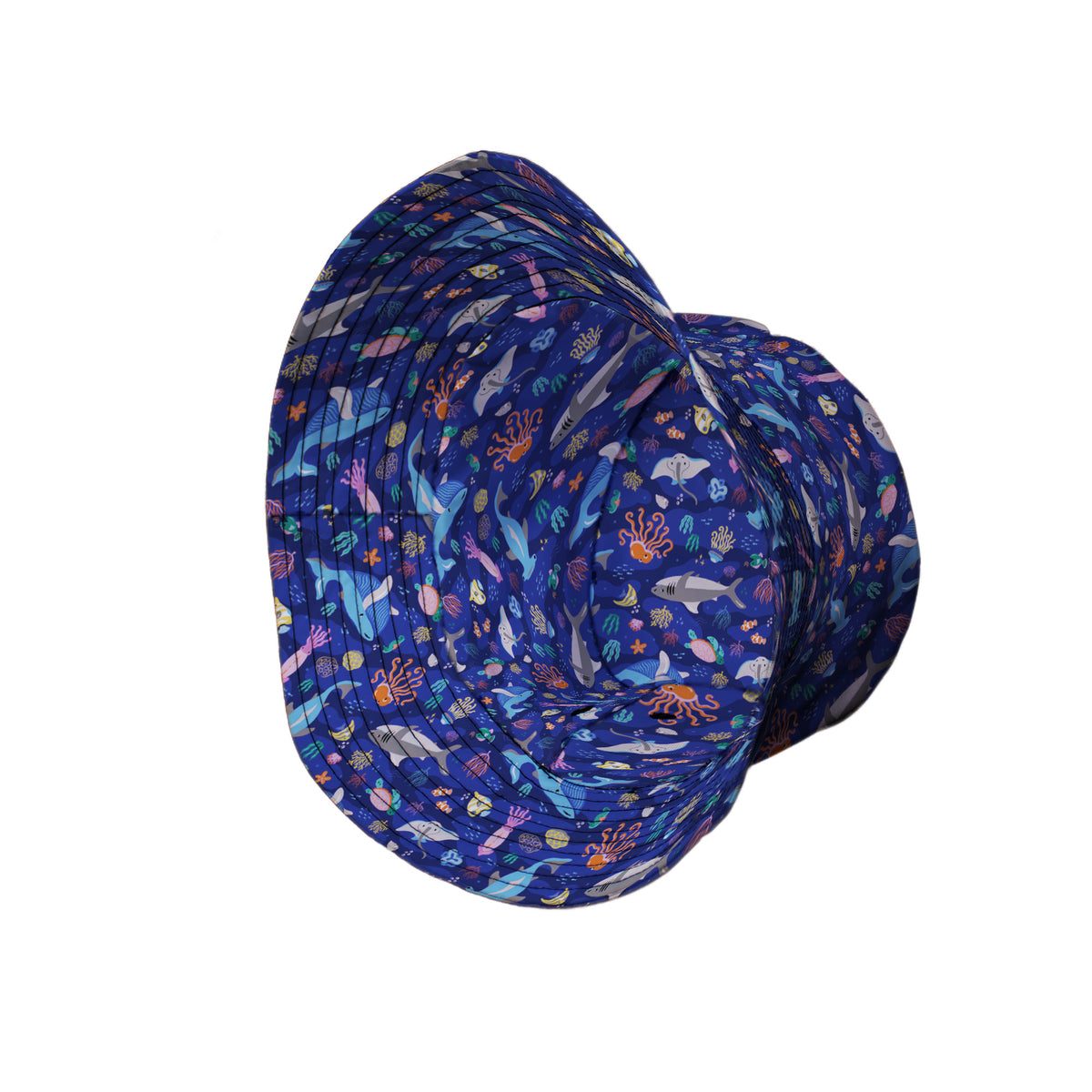 Oceanic Ecosystems Bucket Hat Side View