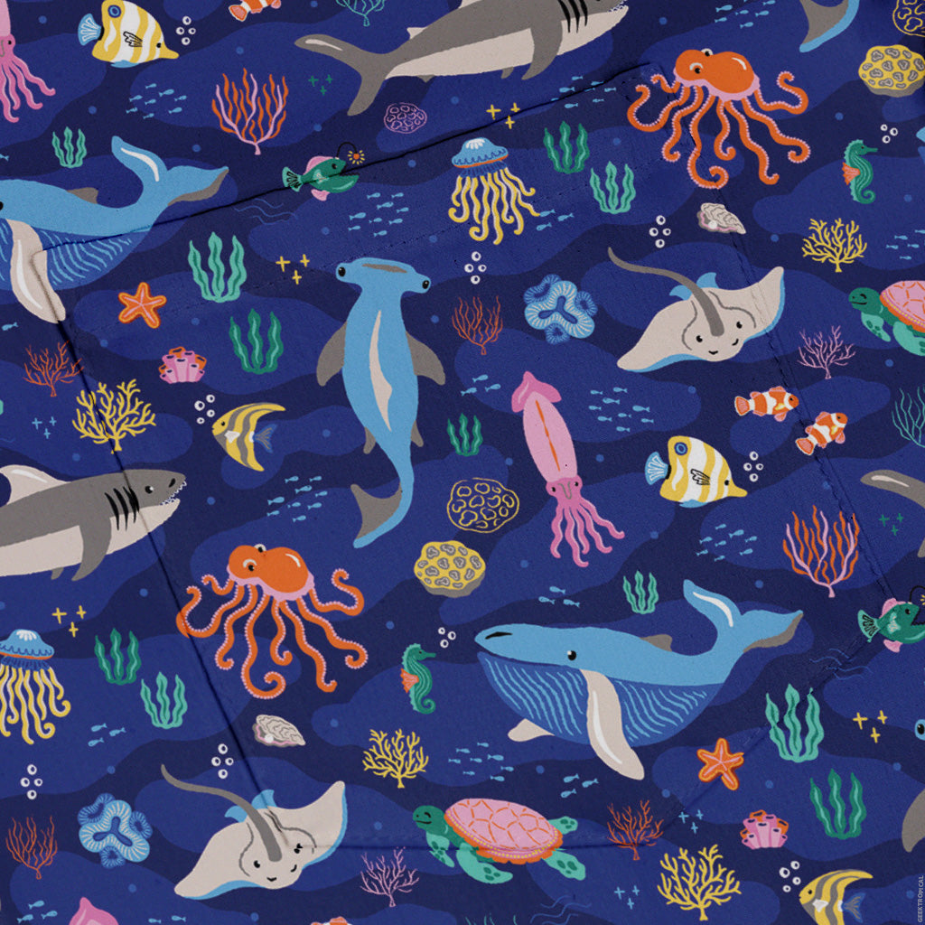Oceanic Ecosystems Button Up Shirt Pocket