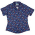 Oceanic Ecosystems Curvy Button Up Shirt womens front