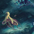 Octopus Lair Long Sleeve Button Up Shirt Geek Nerd adult sizing Design by Vlad Mel FLOW DESC WRITING